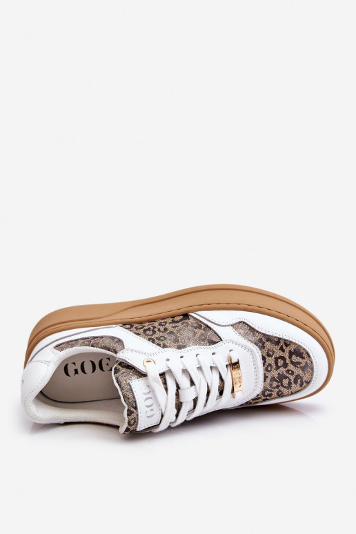 Femminile Scarpe da ginnastica comode GOE LL2N4052 Bianco-beige Femminile Scarpe da ginnastica comode GOE LL2N4052 Bianco-beige