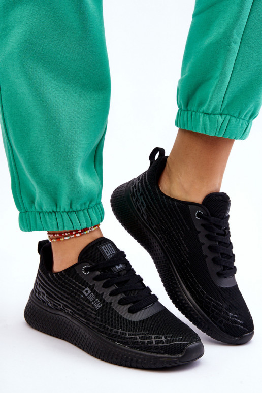 Femminile griglia scarpe da ginnastica Memory Foam System Big Star LL274662 colore nero