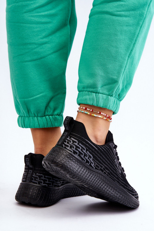 Femminile griglia scarpe da ginnastica Memory Foam System Big Star LL274662 colore nero Femminile griglia scarpe da ginnastica Memory Foam System Big Star LL274662 colore nero