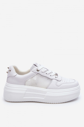 Femminile Elegantello classico scarpe da ginnastica GOE LL2N4060 Colore bianco 2