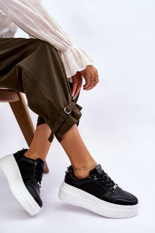 Femminile Elegantello classico scarpe da ginnastica GOE LL2N4061 colore nero Femminile Elegantello classico scarpe da ginnastica GOE LL2N4061 colore nero