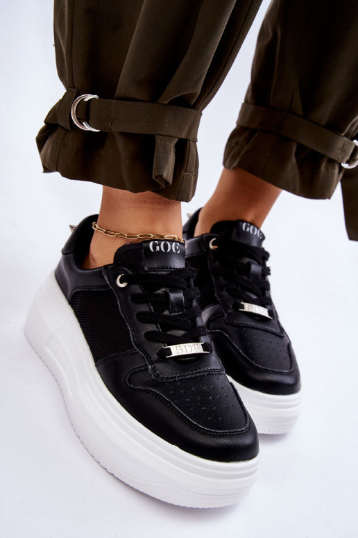 Femminile Elegantello classico scarpe da ginnastica GOE LL2N4061 colore nero Femminile Elegantello classico scarpe da ginnastica GOE LL2N4061 colore nero