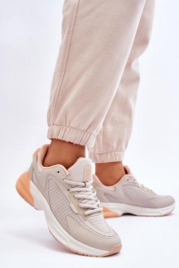 Scarpe da ginnastica comode Memory Foam System Big Star LL274336 beige