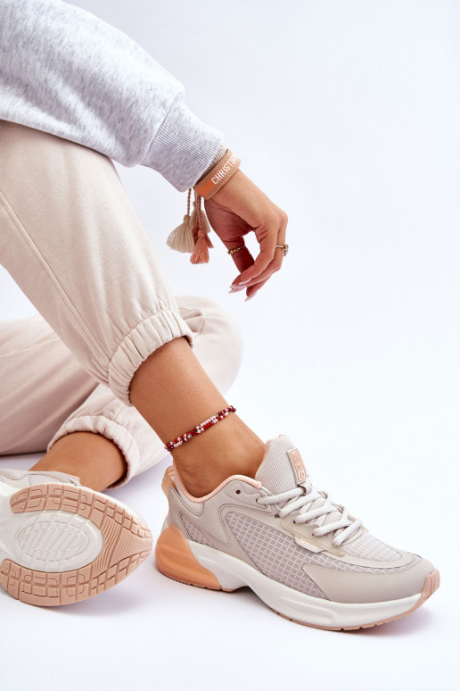 Scarpe da ginnastica comode Memory Foam System Big Star LL274336 beige Scarpe da ginnastica comode Memory Foam System Big Star LL274336 beige