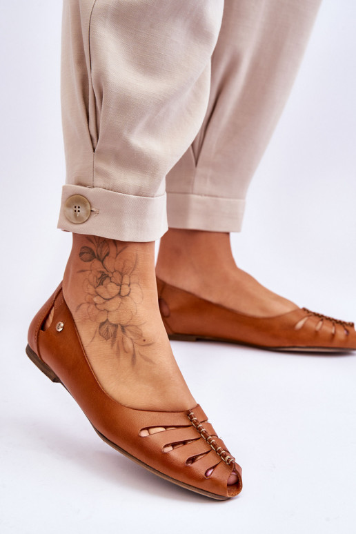 Zazoo 10009 Comode ballerine in pelle naturale Femminile colore marrone Zazoo 10009 Comode ballerine in pelle naturale Femminile colore marrone