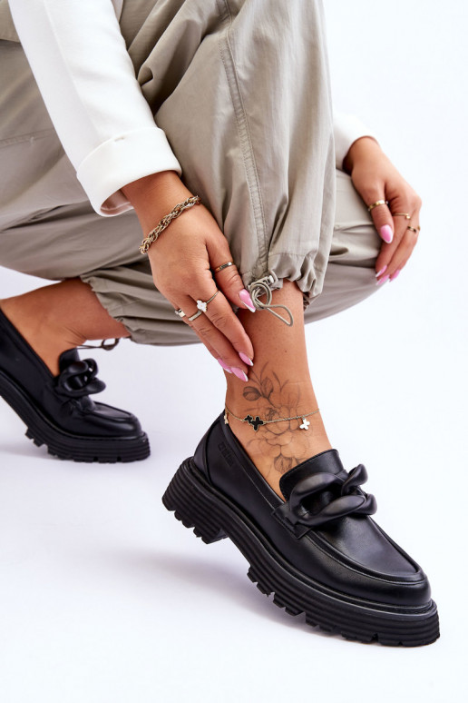 Pelle Mocassini scarpe Big Star LL274580 colore nero Pelle Mocassini scarpe Big Star LL274580 colore nero