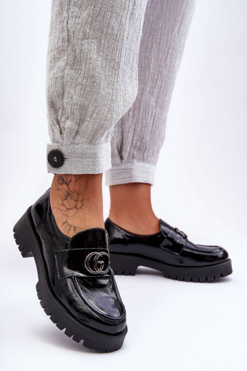 Scarpe in pelle naturale con ornamenti nere color nero Rosefalls 2