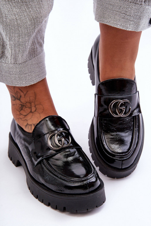 Scarpe in pelle naturale con ornamenti colore nero Rosefalls Scarpe in pelle naturale con ornamenti colore nero Rosefalls