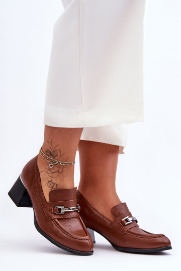 Scarpe in pelle comode color marrone Lemar Damira 2