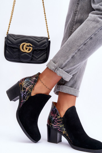 Stivali da donna con i tacchi Deveciejka 04492-99 colore nero