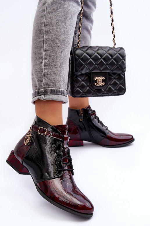 Stivali da donna Calzature Deveciejka 5743A-23 Borgogna Stivali da donna Calzature Deveciejka 5743A-23 Borgogna