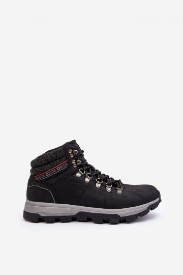 Scarpe da trekking da uomo Big Star KK174215 di colore nero 2