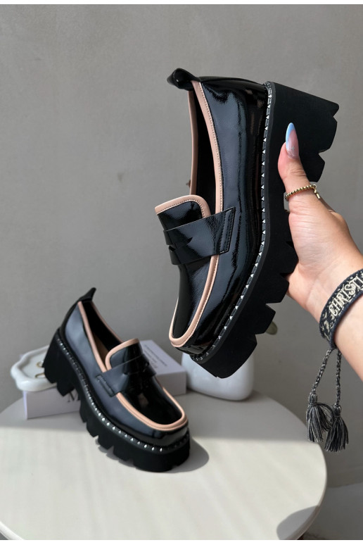 Pelle Femminile Mocassini D&A MR870-32 colore nero