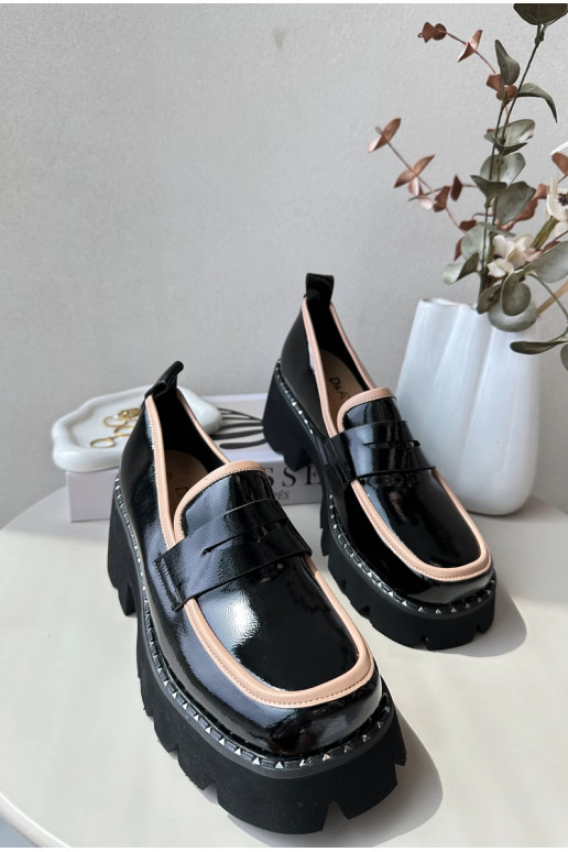 Pelle Femminile Mocassini D&A MR870-32 colore nero