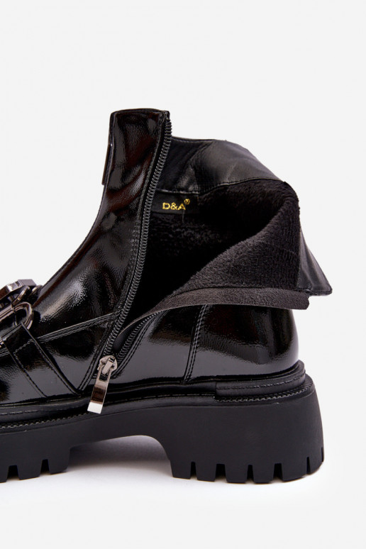 Stivali da donna con una soletta a calzino con i tacchi D&A MR870-41 colore nero Stivali da donna con una soletta a calzino con i tacchi D&A MR870-41 colore nero