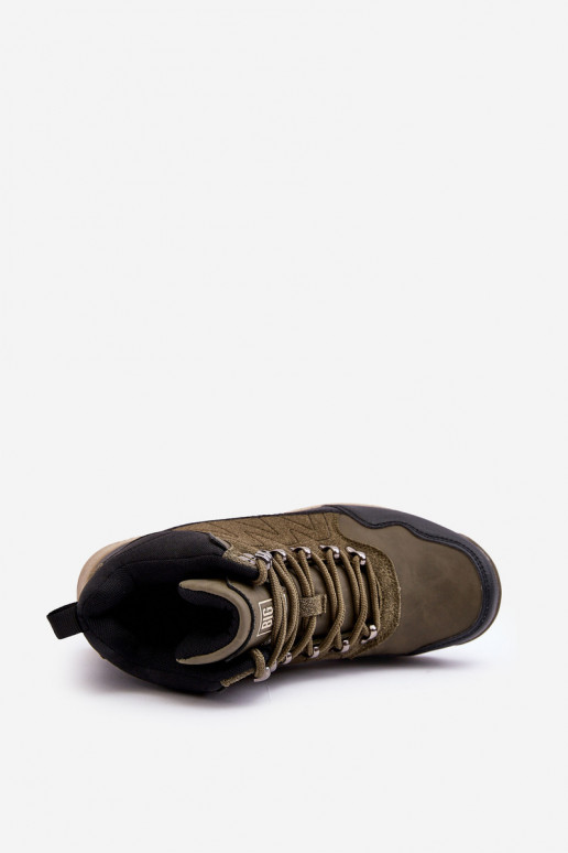 Femminile Scarponi da trekking riscaldati colore kaki Big Star MM274480 Femminile Scarponi da trekking riscaldati colore kaki Big Star MM274480