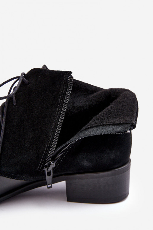 Alla moda Femminile Stivali stringati colore nero Kefora Alla moda Femminile Stivali stringati colore nero Kefora