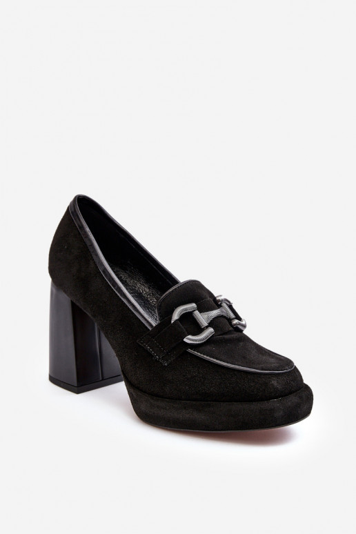 Pelle Scarpe Su un enorme palo Laura Messi 2706 colore nero Pelle Scarpe Su un enorme palo Laura Messi 2706 colore nero