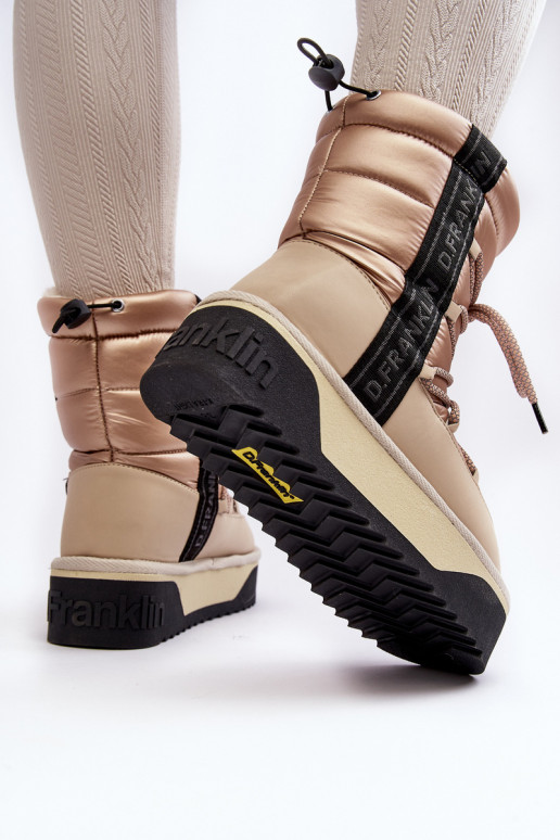 Stivali da neve Femminile Su una suola spessa Vegano D.Franklin DFSH371006 beige Stivali da neve Femminile Su una suola spessa Vegano D.Franklin DFSH371006 beige