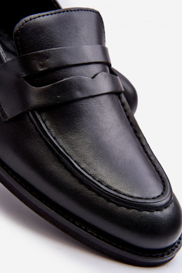 Deveschio Pelle scarpe Mocassini Zazoo 1570/1 colore nero 2