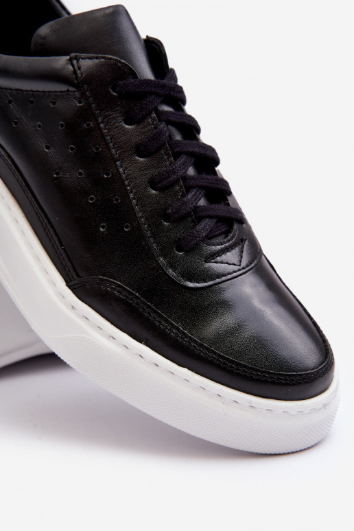 Deveschio scarpe da ginnastica Pelle Zazoo 1544 colore nero