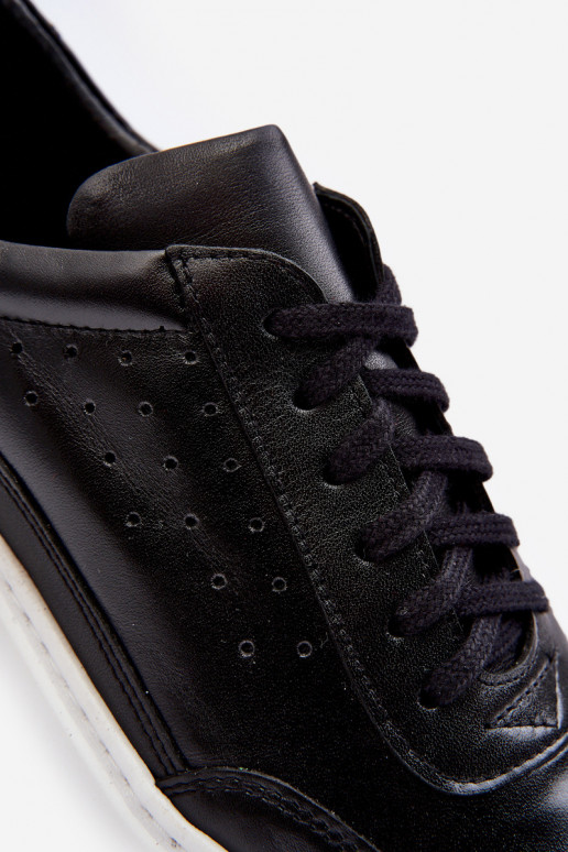 Deveschio scarpe da ginnastica Pelle Zazoo 1544 colore nero