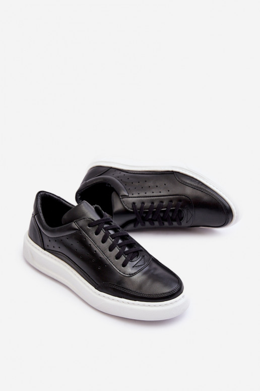 Deveschio scarpe da ginnastica Pelle Zazoo 1544 colore nero