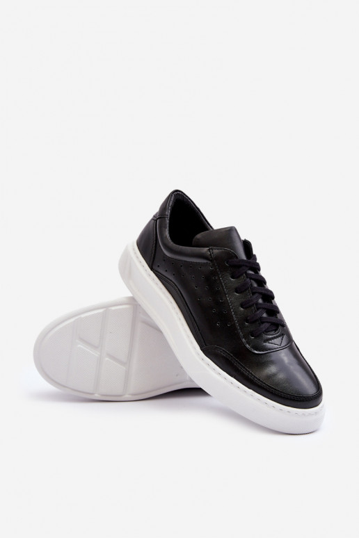 Deveschio scarpe da ginnastica Pelle Zazoo 1544 colore nero