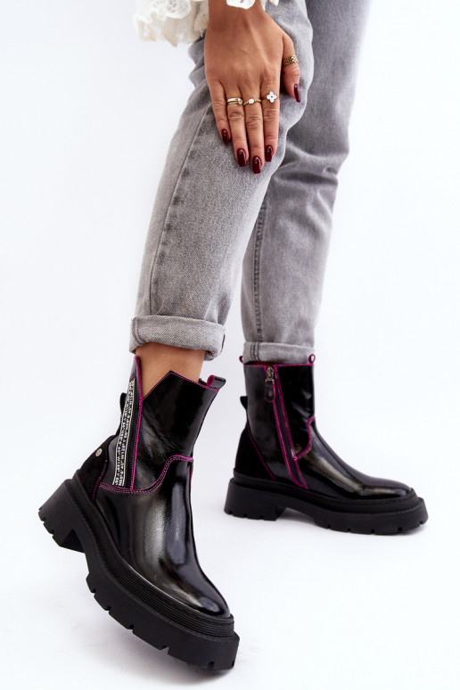 Pelle Femminile Stivali Deveciejka 06236-15 colore nero Pelle Femminile Stivali Deveciejka 06236-15 colore nero