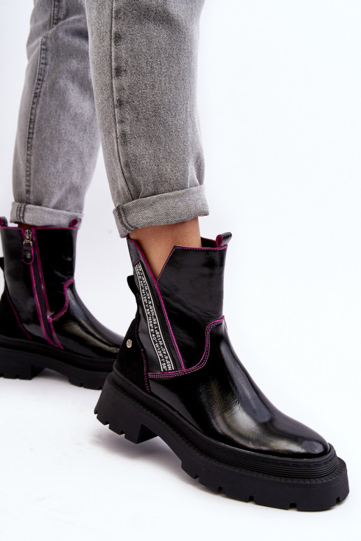 Pelle Femminile Stivali Deveciejka 06236-15 colore nero Pelle Femminile Stivali Deveciejka 06236-15 colore nero