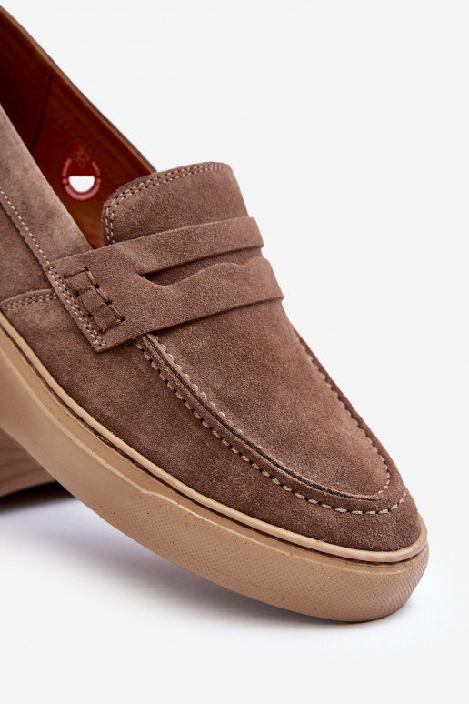 dalla pelle scamosciata Scarpe da uomo Mocassini Zazoo 1574 beige dalla pelle scamosciata Scarpe da uomo Mocassini Zazoo 1574 beige