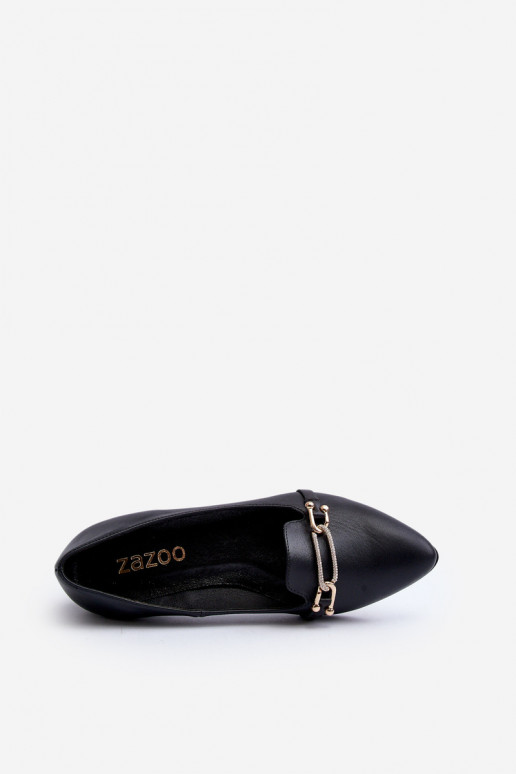Zazoo 2885 Ballerine con ornamenti colore nero Zazoo 2885 Ballerine con ornamenti colore nero