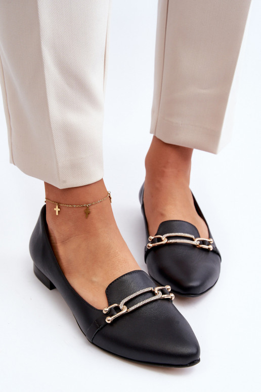 Zazoo 2885 Ballerine con ornamenti colore nero Zazoo 2885 Ballerine con ornamenti colore nero