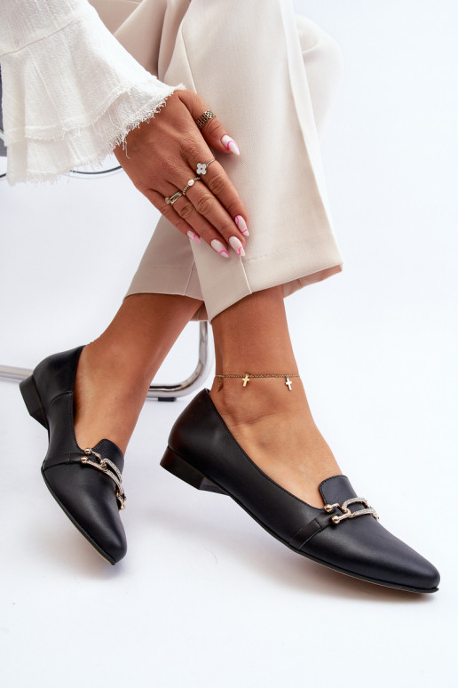 Zazoo 2885 Ballerine con ornamenti colore nero Zazoo 2885 Ballerine con ornamenti colore nero