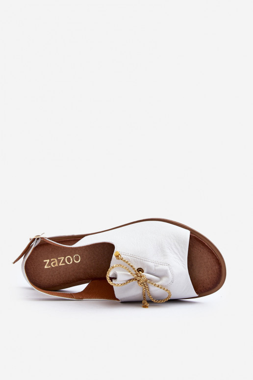 Zazoo 2898 Pelle Sandali bassi Colore bianco