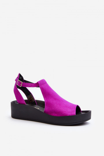 Zazoo 2914 Sandali in suede da donna rosa