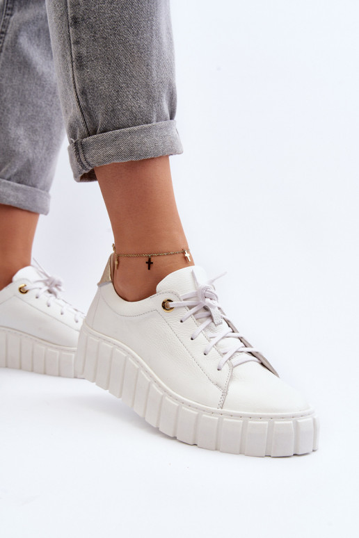 Zazoo 2919 Femminile Pelle scarpe Su una suola spessa Colore bianco Zazoo 2919 Femminile Pelle scarpe Su una suola spessa Colore bianco