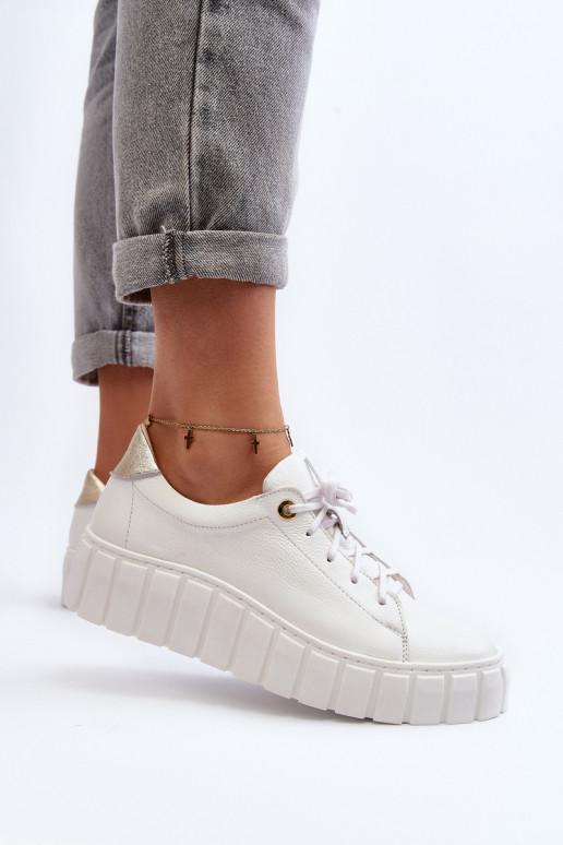 Zazoo 2919 Femminile Pelle scarpe Su una suola spessa Colore bianco Zazoo 2919 Femminile Pelle scarpe Su una suola spessa Colore bianco