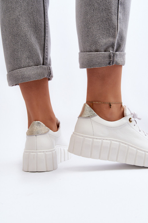 Zazoo 2919 Femminile Pelle scarpe Su una suola spessa Colore bianco Zazoo 2919 Femminile Pelle scarpe Su una suola spessa Colore bianco