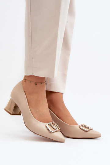 Stile elegante Scarpe con ornamenti Laura Messi 2740 beige
