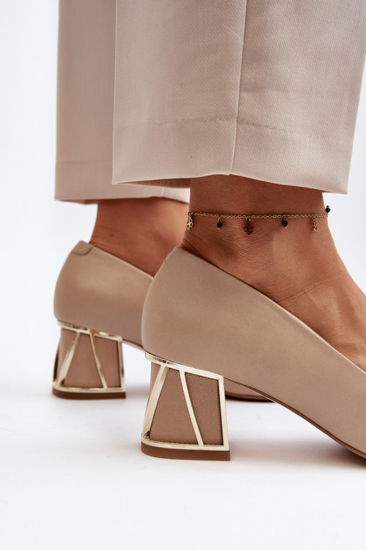 Stile elegante Scarpe con ornamenti Laura Messi 2740 beige Stile elegante Scarpe con ornamenti Laura Messi 2740 beige