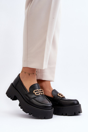 Zazoo 20164 Femminile Mocassini Realizzato in pelle naturale colore nero 2