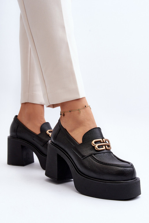 Zazoo 20170 scarpe Pelle Femminile con i tacchi colore nero Zazoo 20170 scarpe Pelle Femminile con i tacchi colore nero