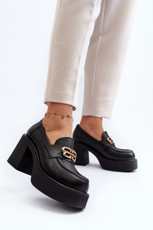 Zazoo 20170 scarpe Pelle Femminile con i tacchi colore nero Zazoo 20170 scarpe Pelle Femminile con i tacchi colore nero