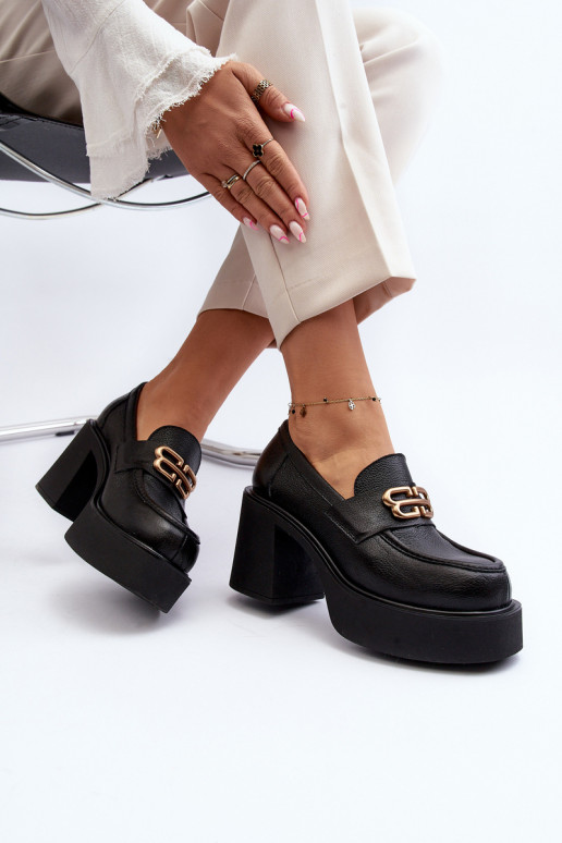 Zazoo 20170 scarpe Pelle Femminile con i tacchi colore nero Zazoo 20170 scarpe Pelle Femminile con i tacchi colore nero