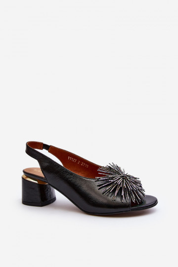 Sandali da donna con ornamenti Laura Messi 2719 neri