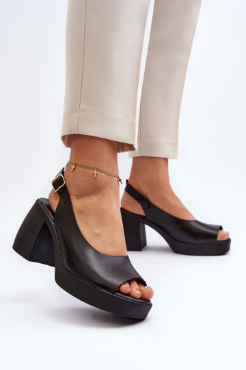 Zazoo 40376 Sandali da donna Su tacchi enormi colore nero