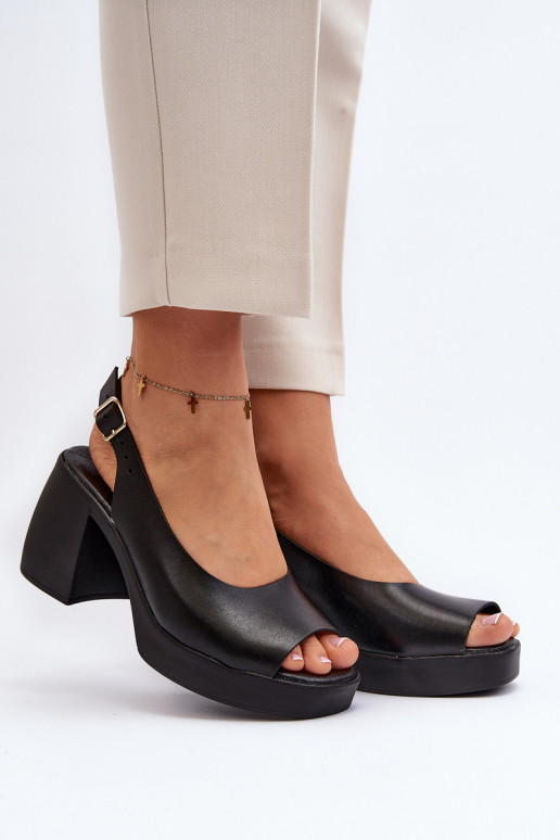 Zazoo 40376 Sandali da donna Su tacchi enormi colore nero Zazoo 40376 Sandali da donna Su tacchi enormi colore nero