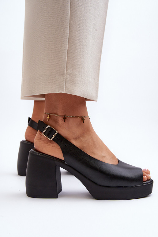 Zazoo 40376 Sandali da donna Su tacchi enormi colore nero Zazoo 40376 Sandali da donna Su tacchi enormi colore nero