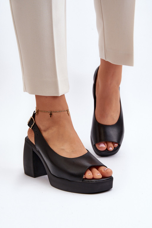 Zazoo 40376 Sandali da donna Su tacchi enormi colore nero Zazoo 40376 Sandali da donna Su tacchi enormi colore nero